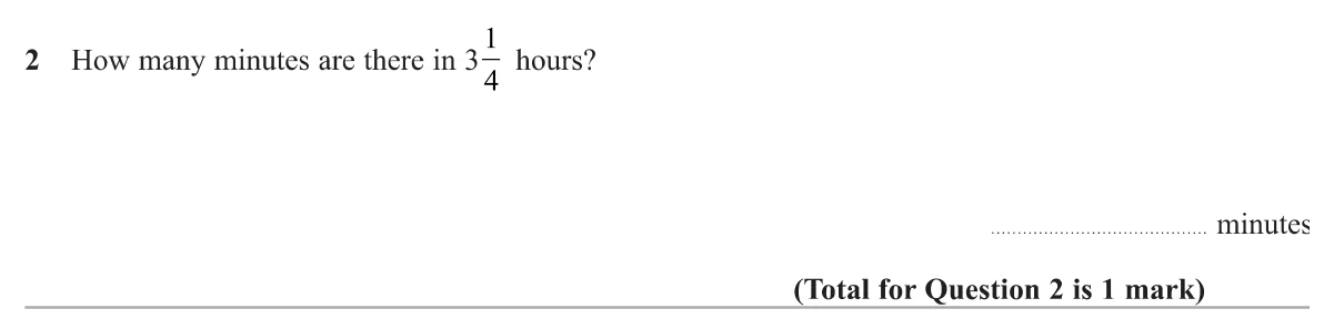 Work out how many minutes are in a mixed-number amount of hours.