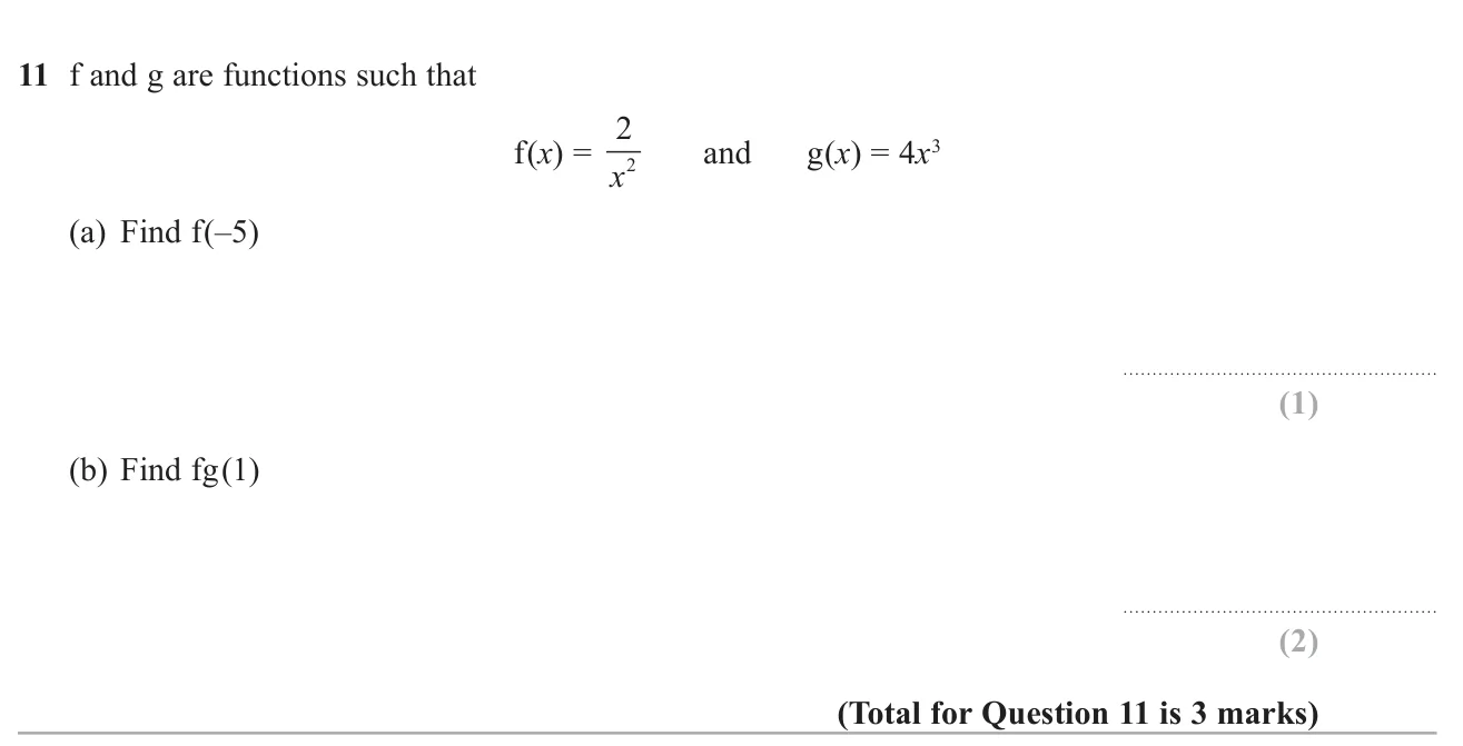 Evaluate a function at a negative input and find a composite function value.