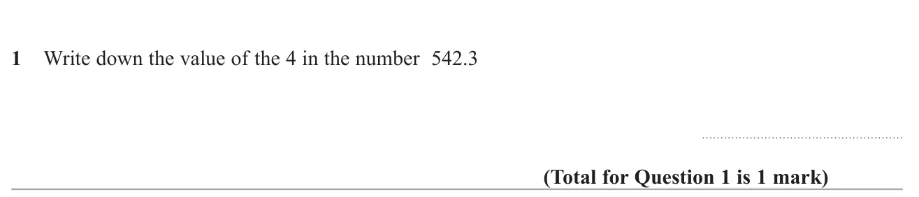 Give the place value of a particular digit in a decimal number.