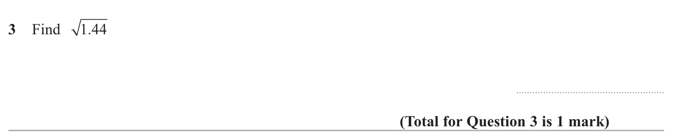 Find the square root of a decimal.