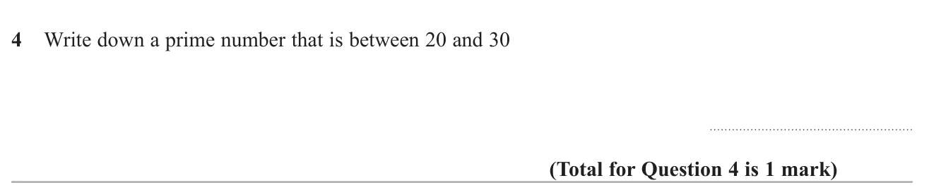 Give a prime number that lies between 20 and 30.