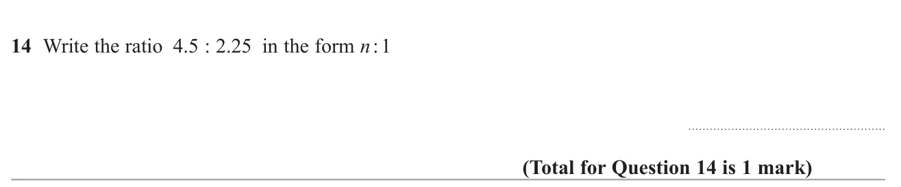 Write a ratio of decimals as a unit ratio.