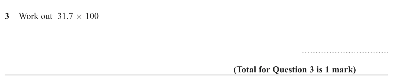 Multiply a decimal by 100.