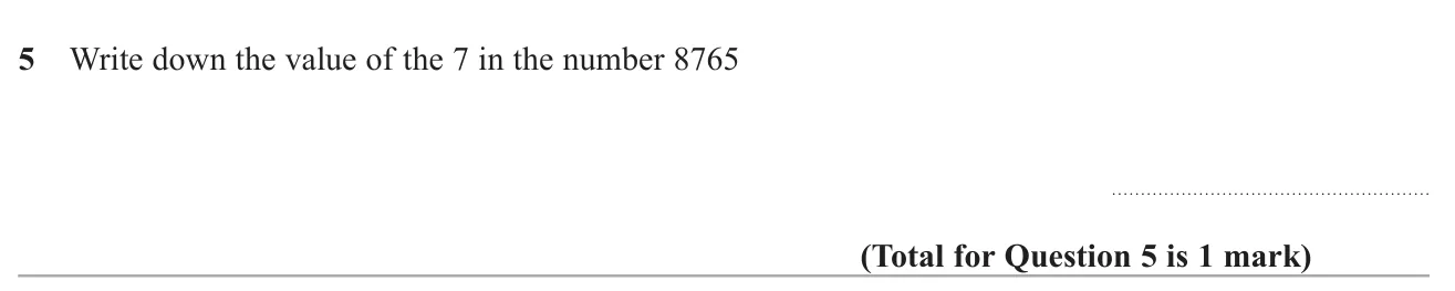State the value of one digit in a four-digit number using place value.