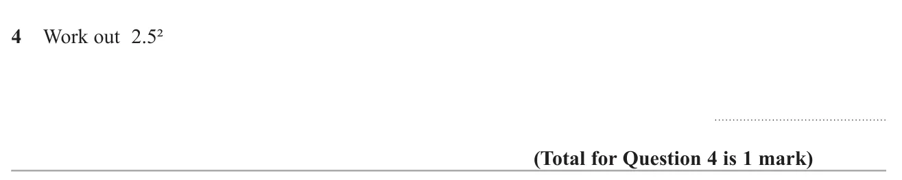 Square a decimal number.