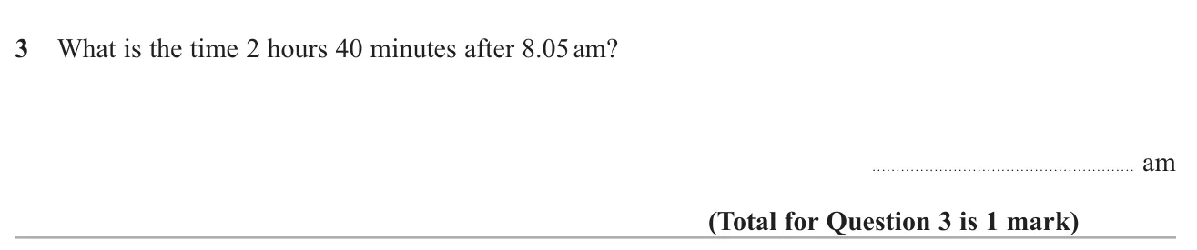 Find the time a given number of hours and minutes after a morning start time.