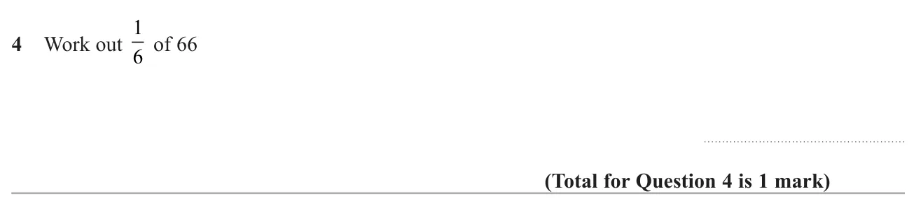 Find a unit fraction of a whole number.