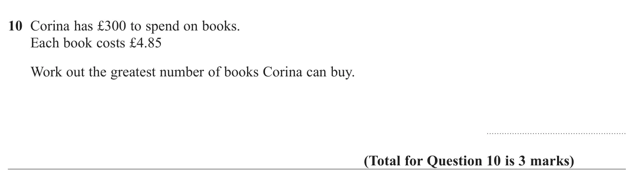 Find how many items of a given price can be bought with a fixed budget.