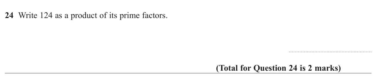 Write a number as a product of its prime factors.