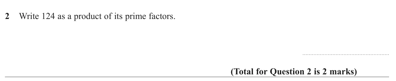 Write a number as a product of its prime factors.