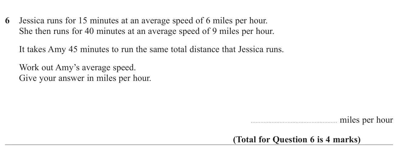Find a runner's total distance over two stages, then the speed another runner needs to cover it in a given time.