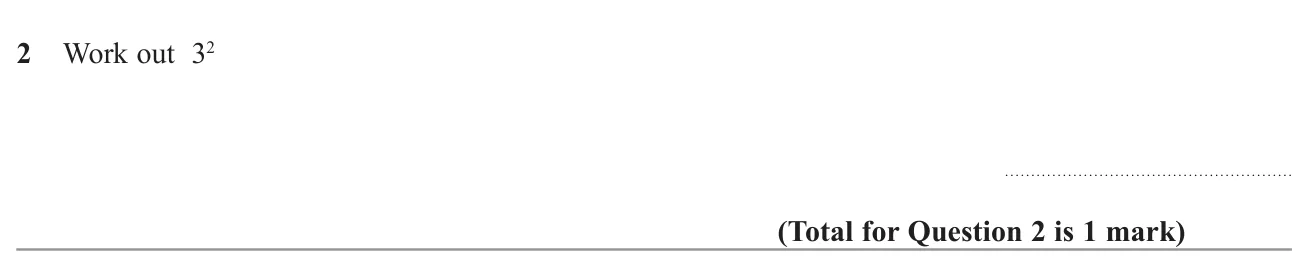 Square a single-digit number.