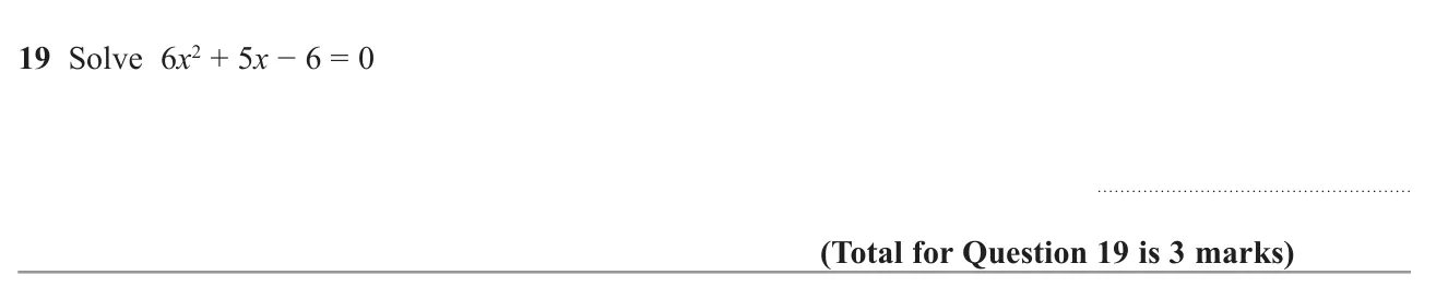 Solve a quadratic equation whose leading coefficient is not 1.
