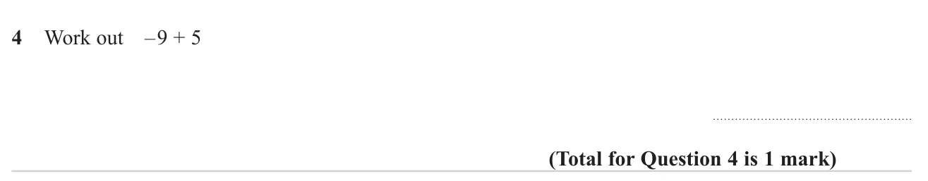 Add a positive number to a negative number.