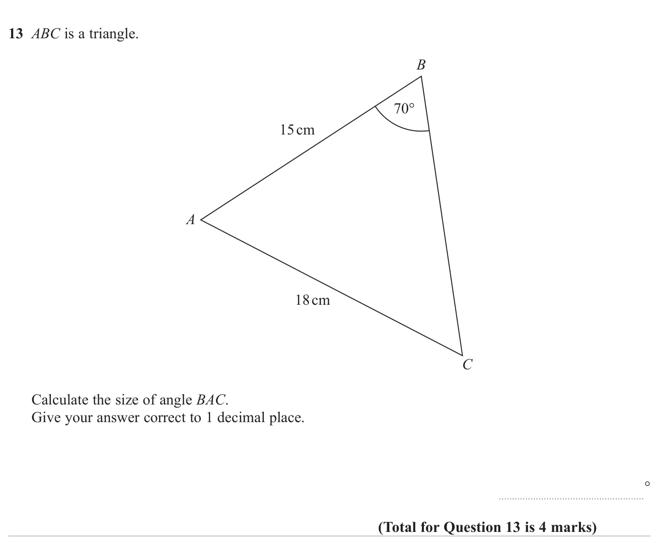 Use the sine rule to find one angle of a non-right-angled triangle, then angles in a triangle to find another.