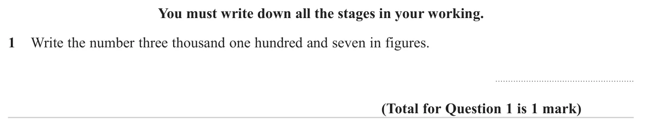 Convert a number given in words into digits.
