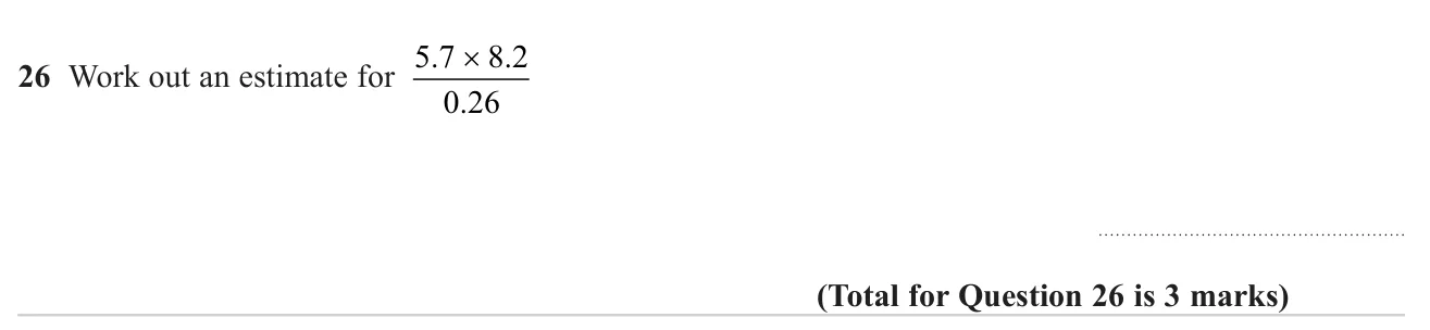Estimate a calculation involving decimals by rounding each number first.