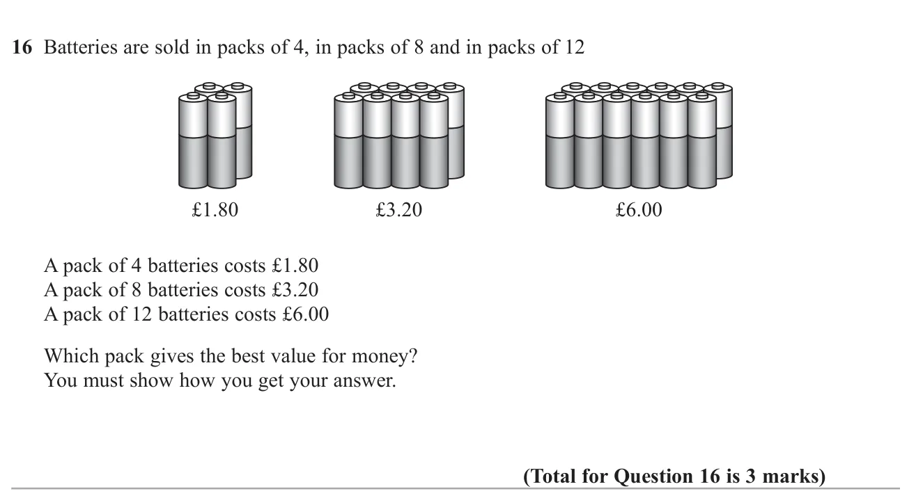 Compare three pack prices to find the best value for money.