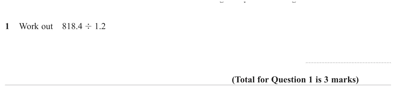 Divide a decimal by a decimal without a calculator.