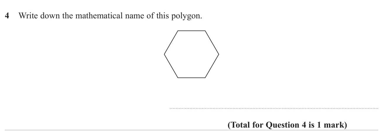 Name the polygon shown in the diagram.