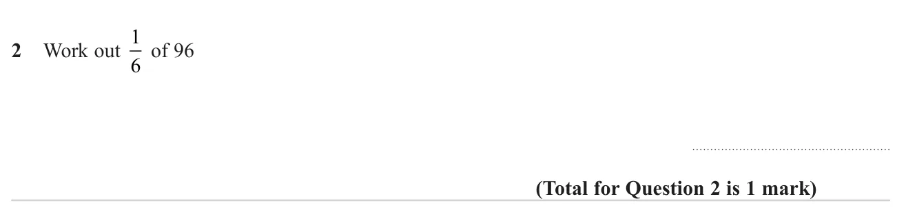 Find a unit fraction of a whole number.