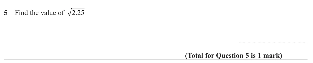 Find the square root of a decimal.
